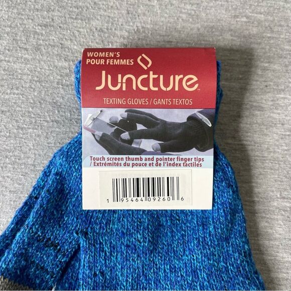 Juncture Women's Blue Texting Gloves - Picture 2 of 3